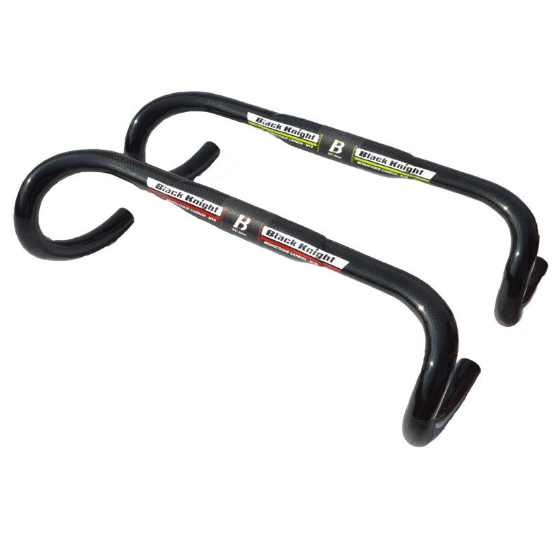 Black knight  Carbon fiber Road Handlebar  bike bent bar carbon  bicycle parts handlebar 31.8mm  400 420 440mm  125mm 77mm green