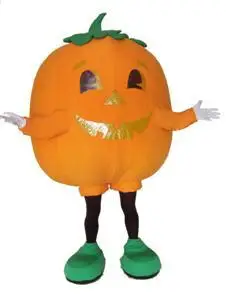 

mascot Halloween Pumpkin Mascot Costume Adult Size Cartoon Character Pumpkin Theme Holiday Mascotte Fancy Dress Kits