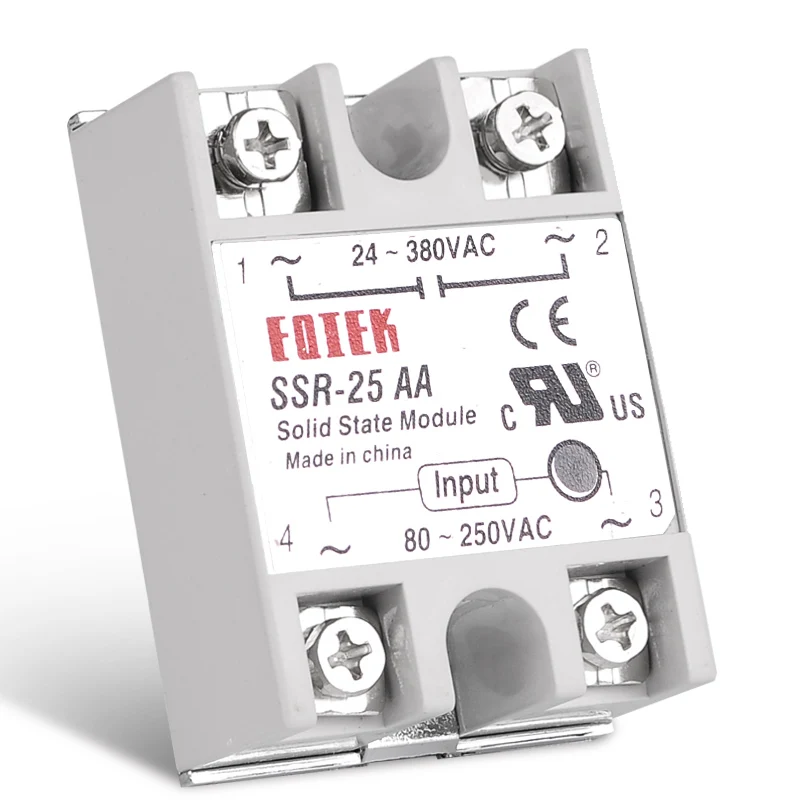 10A 25A 40A 60A AC-AC Single Phase Solid State Relay AC SSR SSR-10AA SSR-25AA SSR-40AA SSR-60AA 80-250VAC 220V TO 24-380V AC