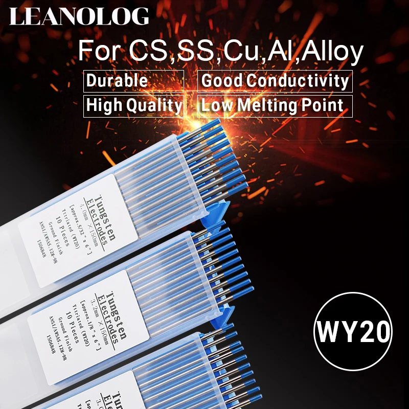 Imagem -02 - Agulha Principal do Elétrodo do Tungstênio Haste para a Máquina de Soldadura do Tig Cor Azul Código 1.6 2.0 2.4 3.0 3.2 4.0 mm 150 10 Peças