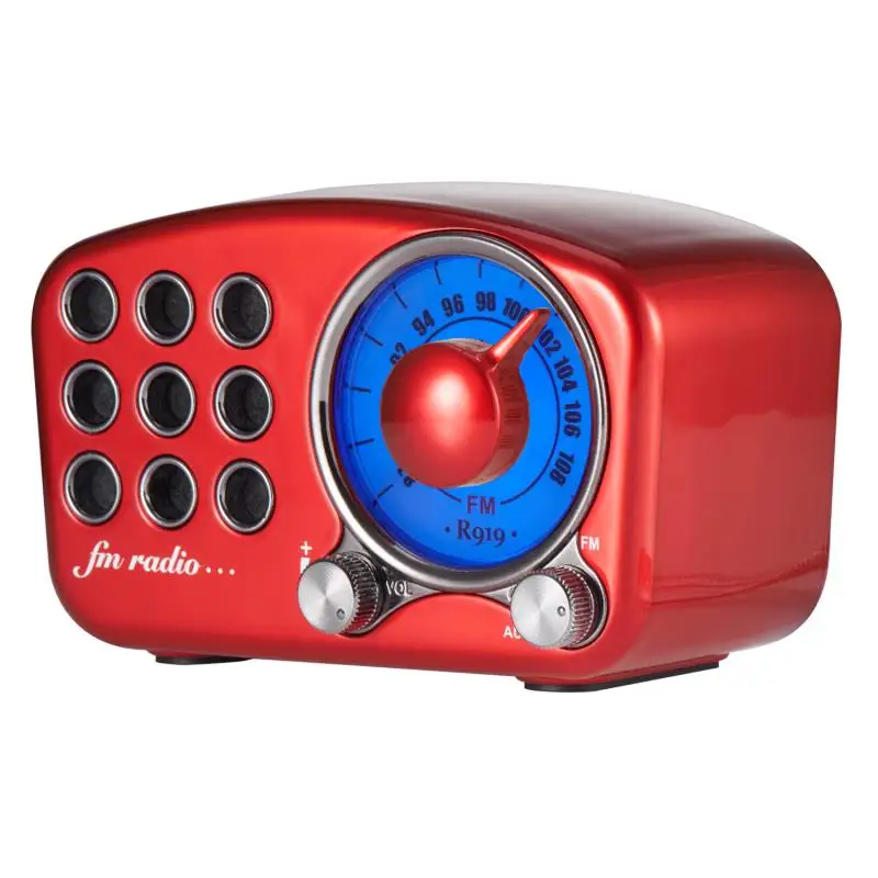 REDAMIGO Radio FM portatile altoparlante Bluetooth supporto lettore di schede TF R919