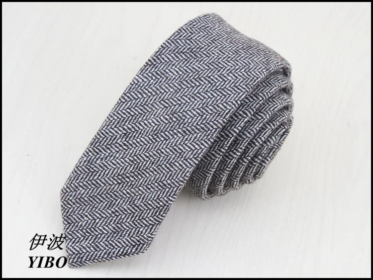 (1 pieces/lot) men tie/100% wool/dark brown/new fashion style tan wave grain design High-quality neck tie, free shipping