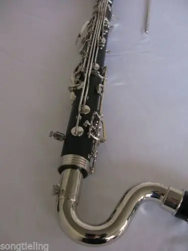 Nice bass clarinet Bb keys ebonited body, Nickel plated,great tone AC-132