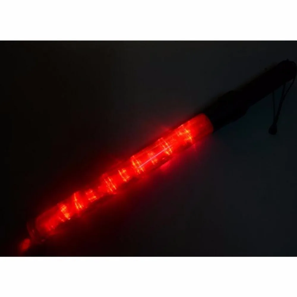 PVC ABS yellow green red blue massive LED traffic batons road warning bar staff glow sticks lifesaving stick