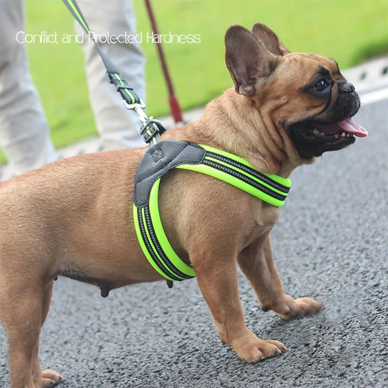 

Reflective Vest Dog Harness soft mesh Padded Large dog Chest Strap Harnesses Explosion-proof dog Lead for small Medium big Dogs