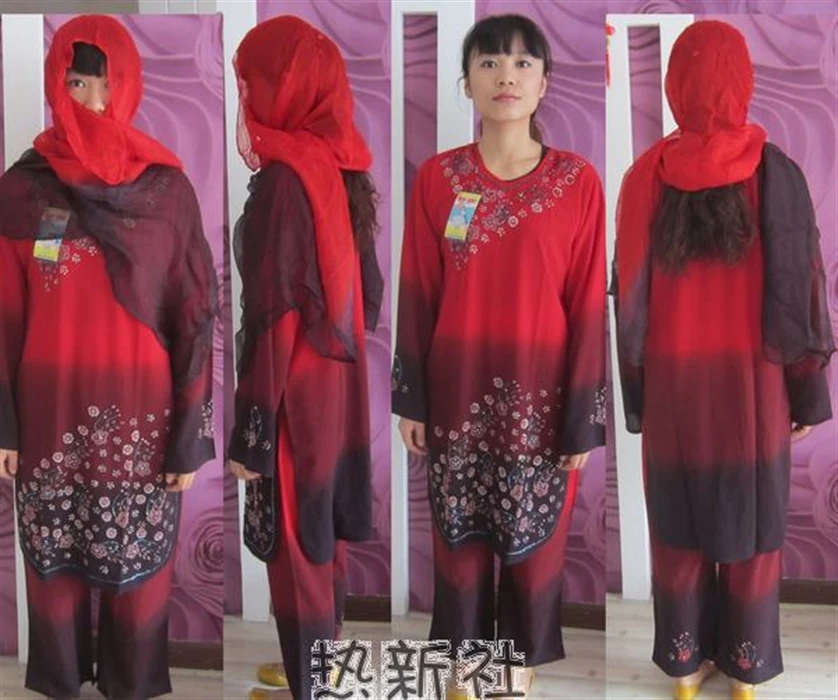 

Pure imported Pakistan ethnic hand embroidered clothing women's clothing national costume set