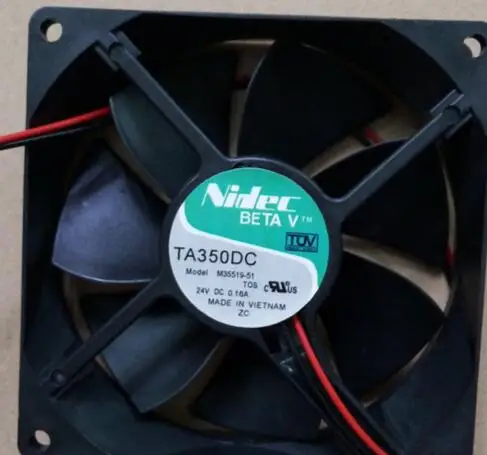 TA350DC NIDEC  M35519-51 9025 24V 0.16A 2 wire converter fan