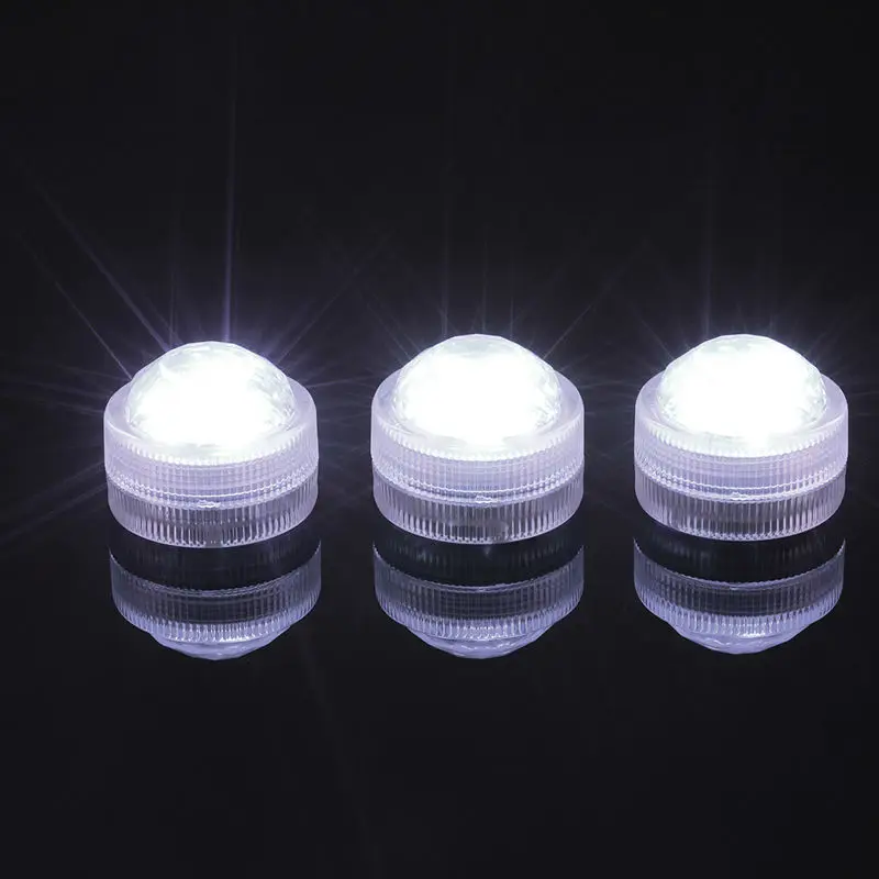 

10pcs*Wedding galss vases Decoration 3leds Multicolor Submersible Led Candle tea Light for event Party with remote controller