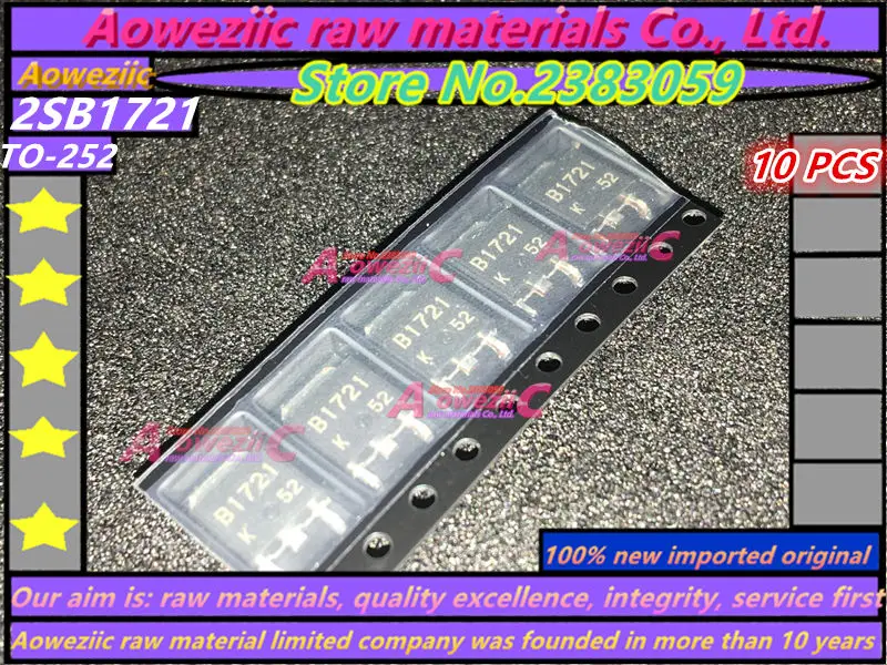 Aoweziic  100%new imported original  B1721 2SB1721 2SB1721-Z-E1-AZ TO-252 automotive computer plate vulnerable transistor