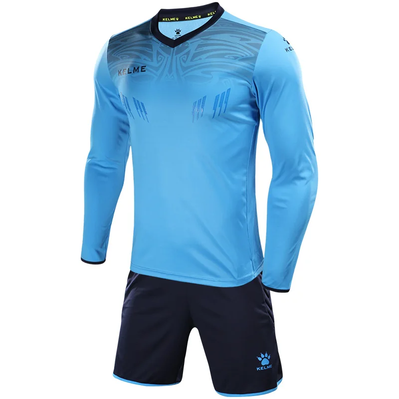 KELME Männer der Torwart Jersey Custom Football Uniformen Männer Training Anzug Schwamm Protector Trikots Fußball Trainingsanzug