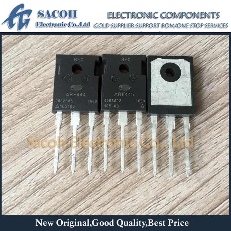 

Refurbished Original 1Pair(2Pcs)/Lot ARF444 ARF444G + ARF445 ARF445G TO-247 6.5A 900V RF Power MOSFET Transistor