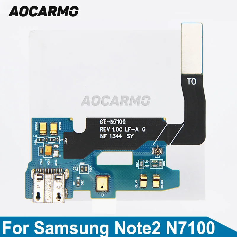 

Aocarmo USB зарядный док-порт гибкий кабель с микрофоном Микрофон для Samsung Galaxy Note2 N7100