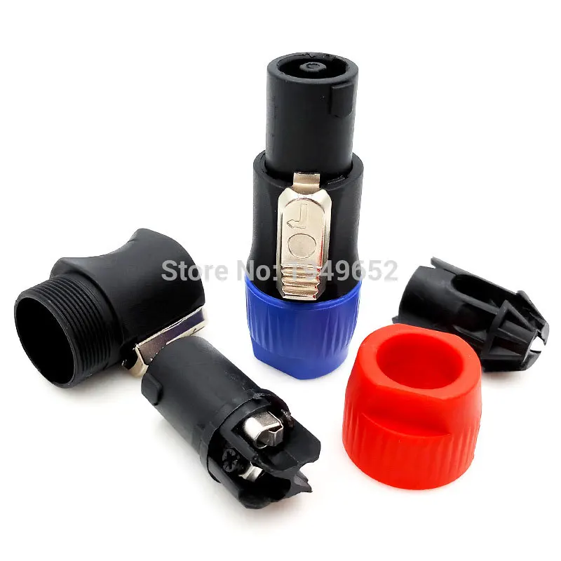 Speakon Connectors type 4 Pole cable Plug Male Caron Speaker Audio connector