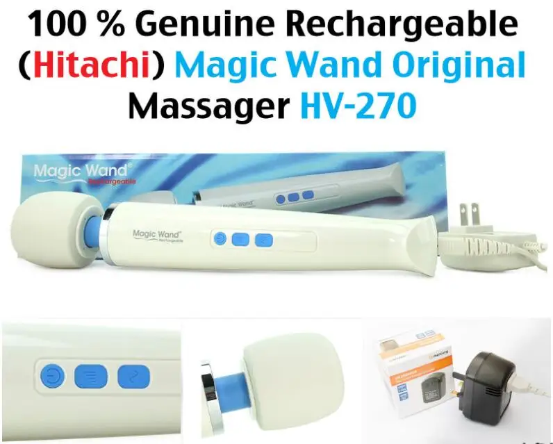 Magic Wand Massager Powerful AV Vibrators ReChargeable Full Body Personal Mager HV-270 Female Masturbation Adult Sex Toy HV270