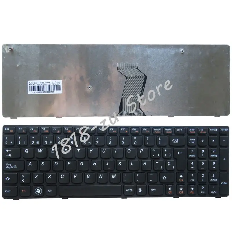 

Spanish Laptop keyboard for Lenovo B570 B590 Z565 Z560 Z570 Z575 V570A V570G B575 SP keyboard black