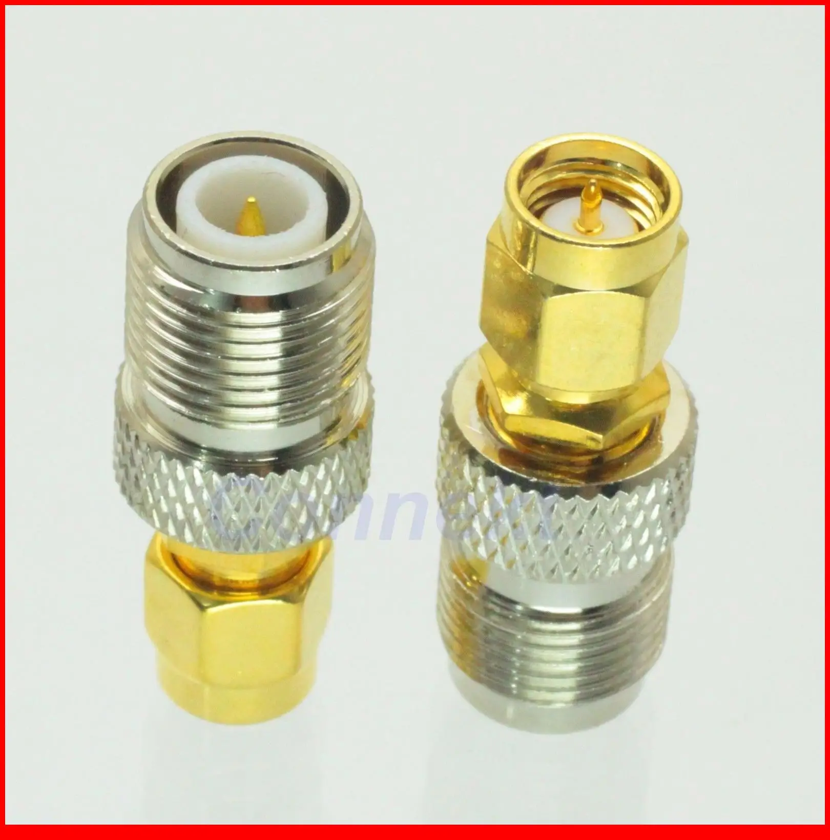 10pcs/lot RP-TNC female plug to SMA male plug RF coaxial adapter connector