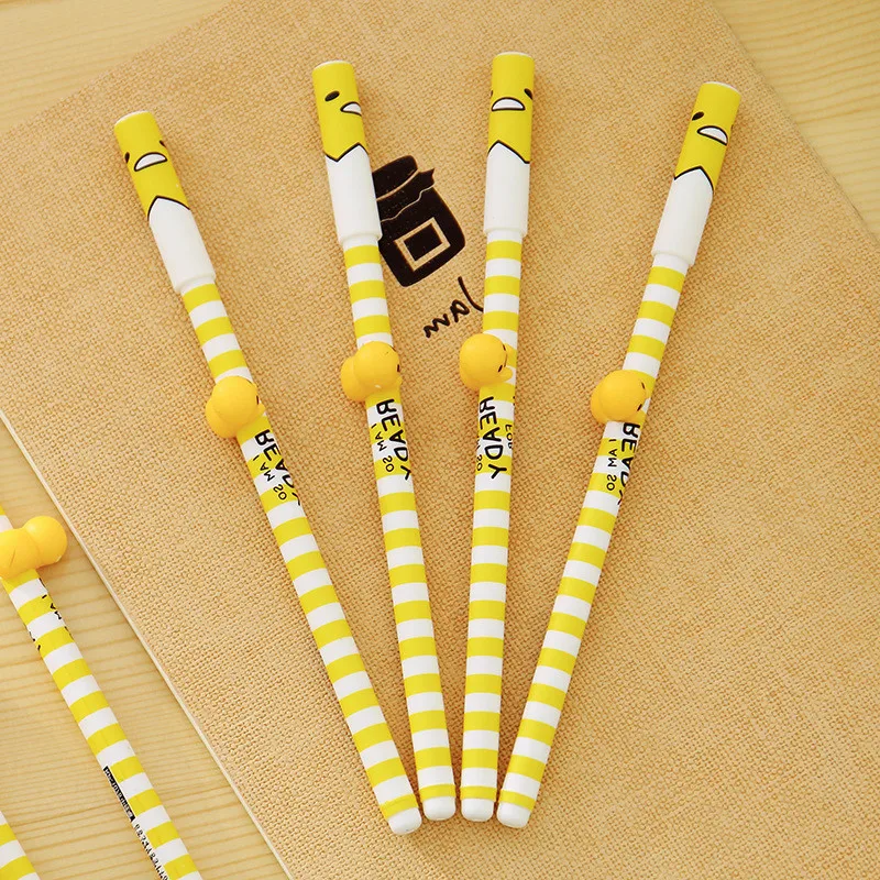 Bolígrafo de gel tridimensional para estudiantes, papelería creativa coreana, bolígrafo de firma negro de carbono