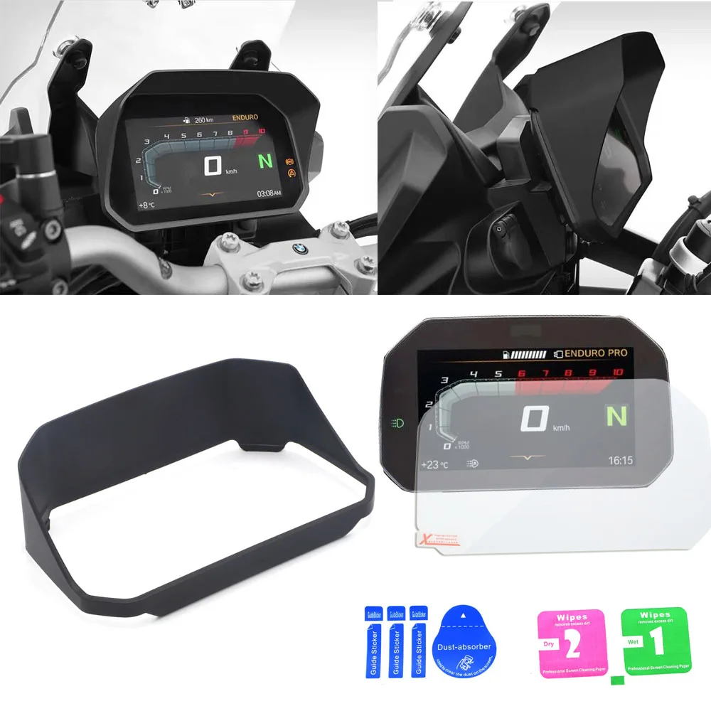 

For BMW R1200GS F850GS F750GS F 850GS 750GS 1250GS Adventure 2018 2019 Speedometer sun visor with protection film