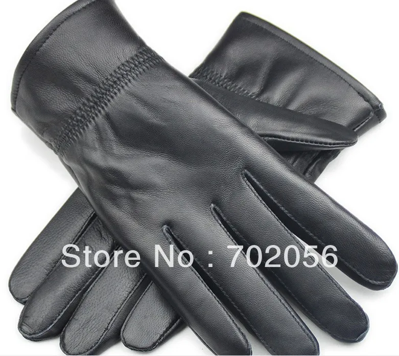 Unisex women mens Genuine Leather Gloves skin gloves LEATHER GLOVES 12 pairs/lot #3141