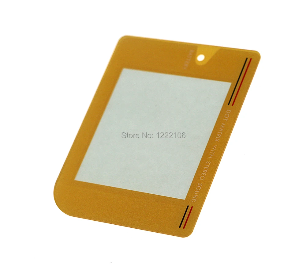 2PCS Gold Yellow Plastic Screen Lens For Gameboy GB Console