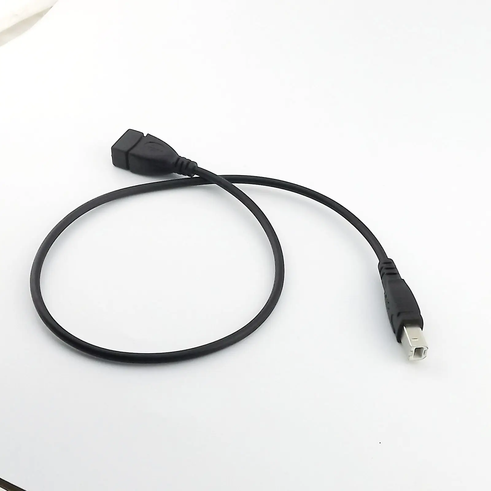 1pcs USB 2.0 Type A Female to USB B Male Scanner Printer Extension Adapter Cable 50cm