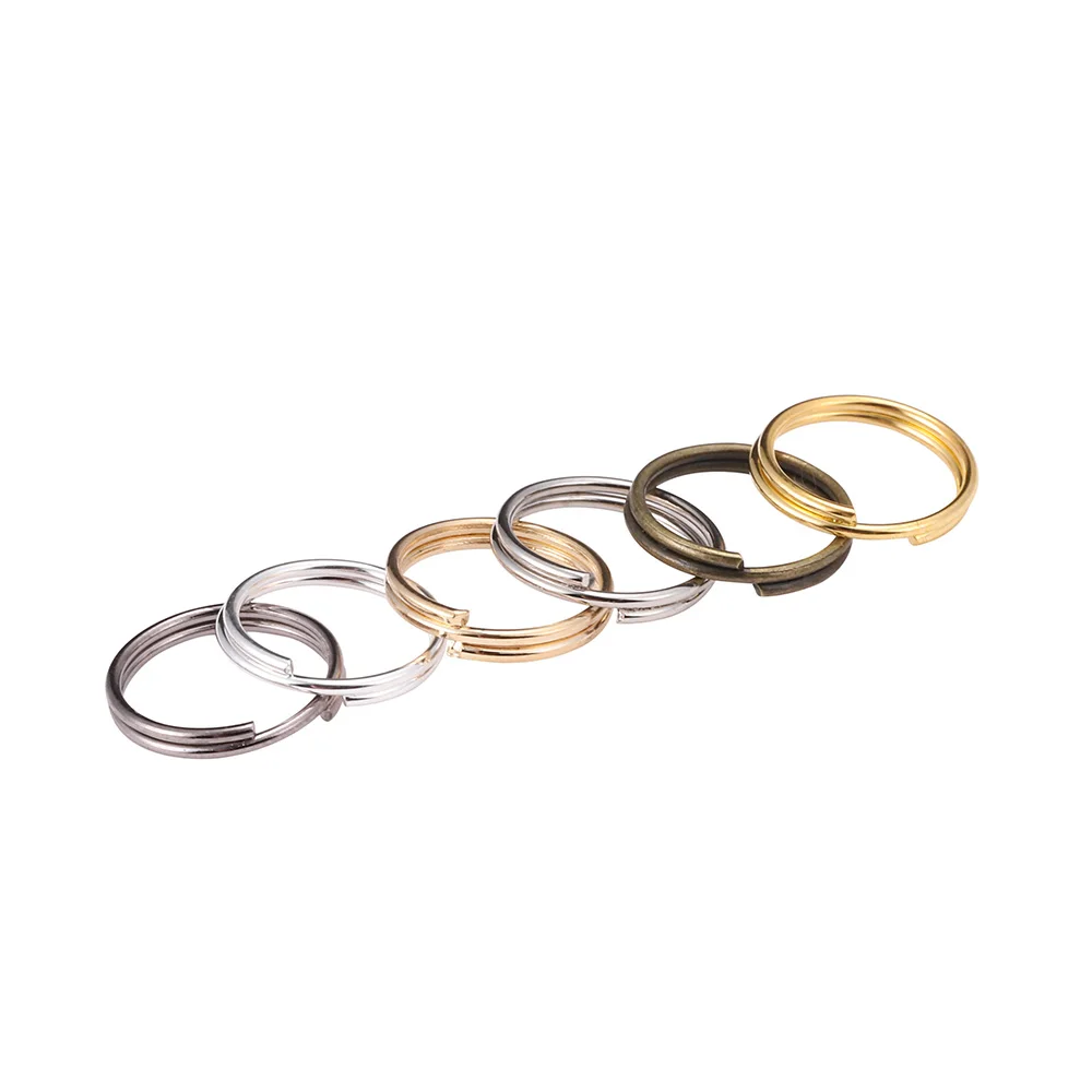 20-200 Teile/beutel 4-25mm Offene Binderinge Doppel Schleifen Split Ringe Anschlüsse Für Diy Schmuck Machen Erkenntnisse zubehör Liefert – Detail 4