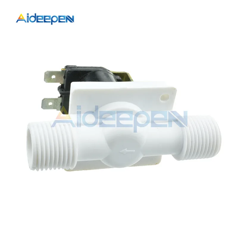 DC 12V AC 110 220V Plastic Solenoid Valve Magnetic Washing Machine Dispenser Drinking Water Pneumatic Pressure Controller Switch
