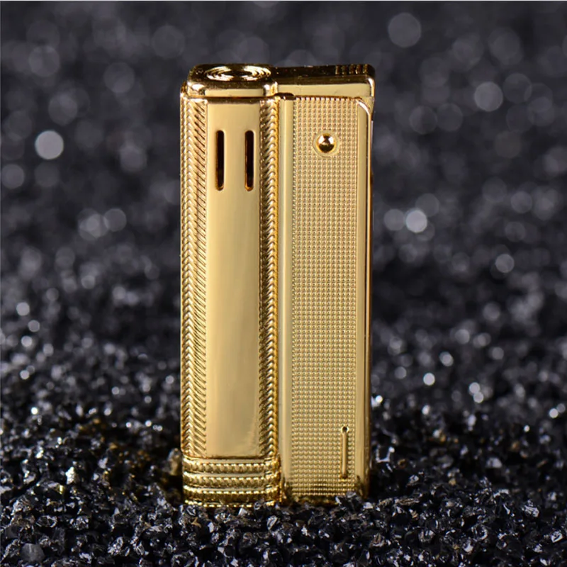 Unique Retro old Gasoline Metal Lighter Men Vintage Kerosene Cigarette Lighter Retro Windproof  Lighters Smoker Fire