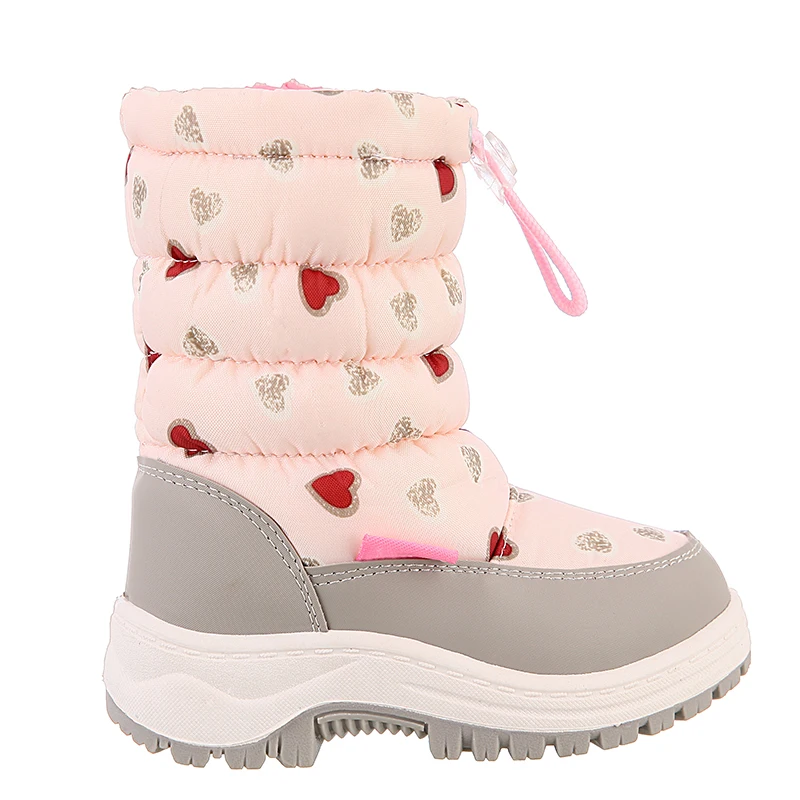 Bottes de neige antidérapantes pour filles, mignonnes bottes chaudes en feutre pour enfants, alpinisme, ski, école, activités de plein air, taille