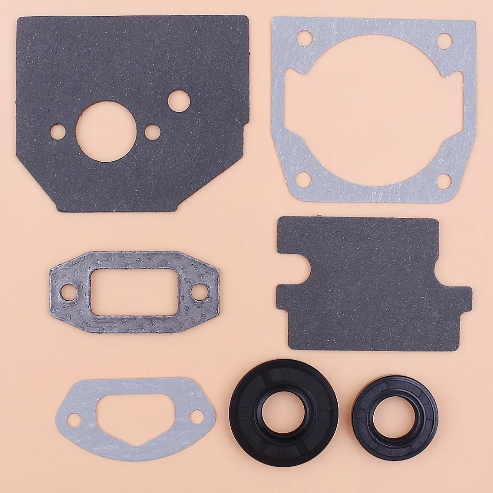Cylinder Carburetor Intake Gasket Oil Seal Kit For Chinese 4500 5200 5800 45CC 52CC 58CC Chainsaw Gasket Replacement Set