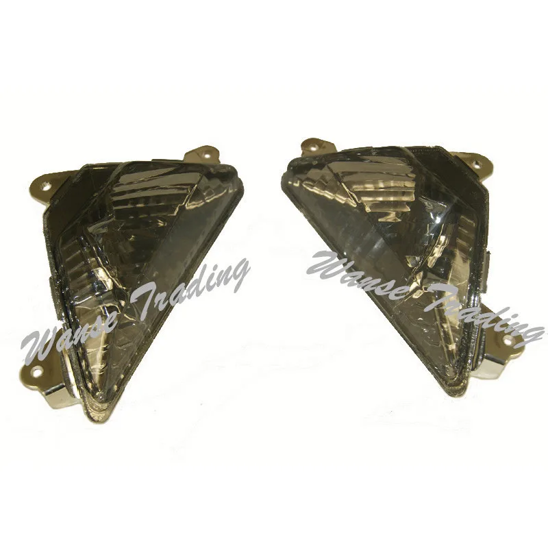 waase Front Left Right Turn Signals Blinker Indicator Lenses Smoke For 2012 2013 2014 2015 KAWASAKI Ninja 650 650R EX650