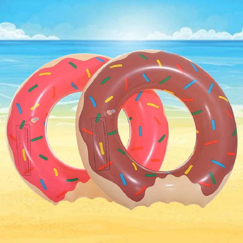 Inflatable Donut Swimming Ring  Pool Float Toy Swim Circle Beach Party Water Toy for Adult Kids INS Hot