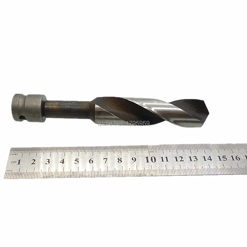 Ridotto Shank Drills Metrica Hss Drill Bits Diametro Lama 22mm HSS Punte Elicoidali In Acciaio Al Carbonio 1/2 "Sq. convertitore Adattatore