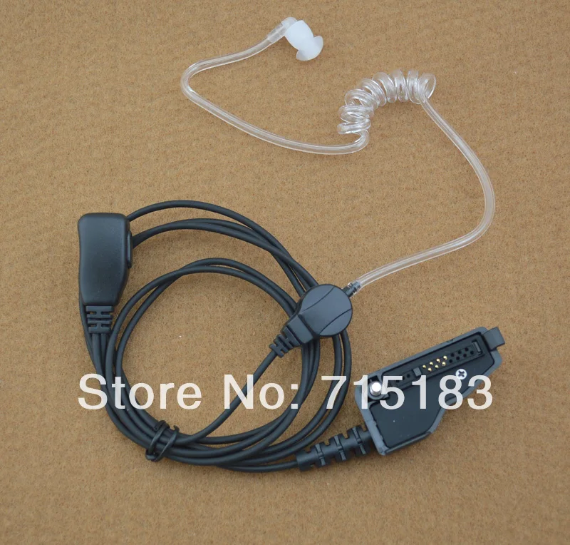 

Air-Tube Acoustic Headset Earpiece w/ PTT for Kenwood NX320 TK190,TK380, TK385, TK390, TK480, TK2140, TK2180,TK3148,TK3180