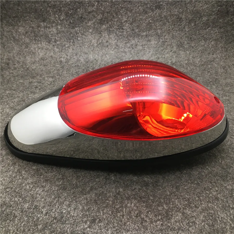 For Cafe Racer Honda Steed Triumph Yamaha Motorcycle Brake Running Stop Light 1PC Universal Scooter Rear Lamp Tail Indicator