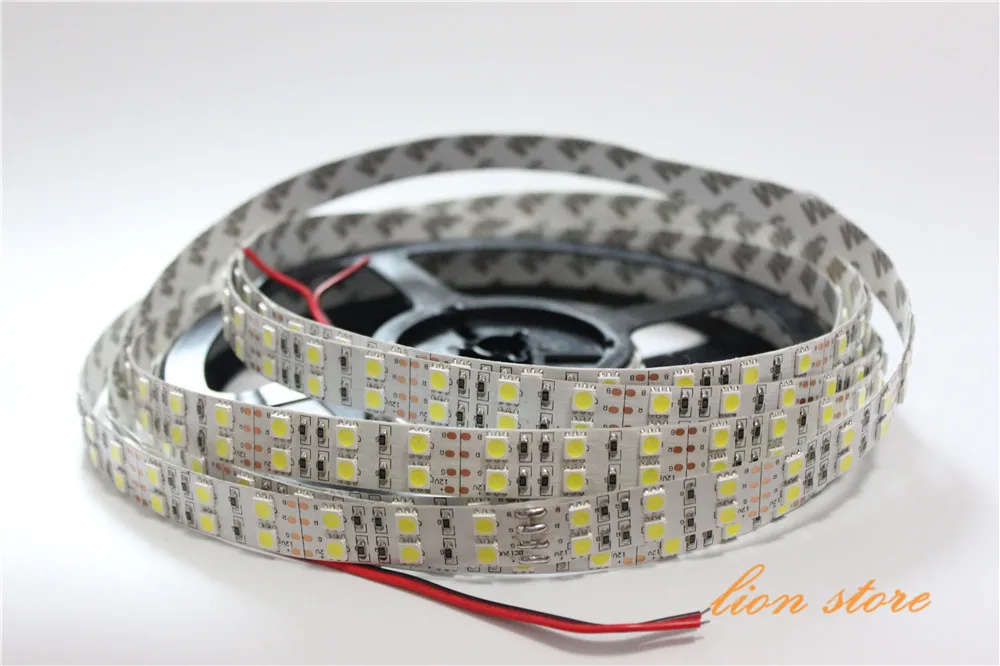 Imagem -05 - Dupla Fileira Led Strip Rgb Branco Branco Quente Não-impermeável 5050 Smd 120leds m 600led 5m