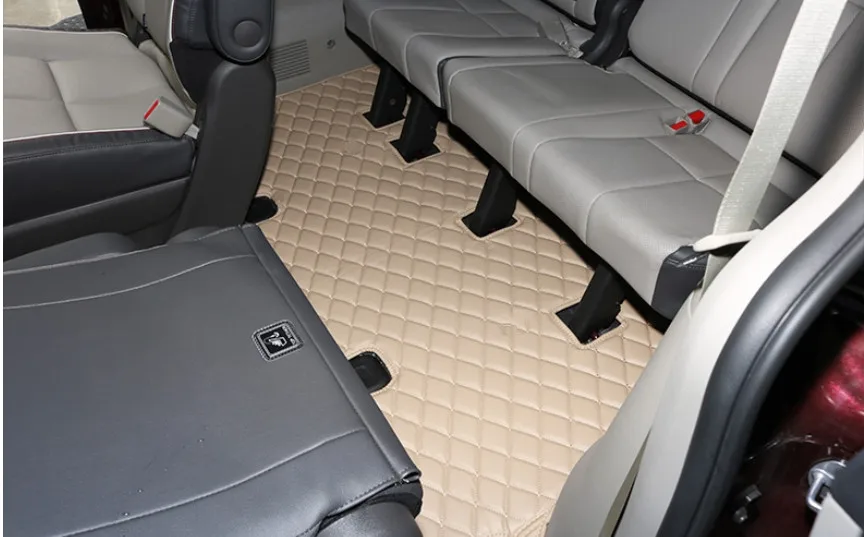 Good quality! Custom full set car floor mats + trunk mat for KIA Carnival 7 8 seats 2023-2015 waterproof carpets,Free shipping