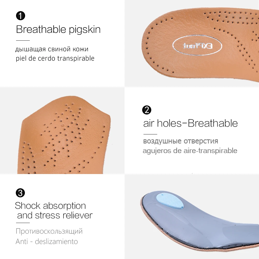 3/4 Half arch support orthopedic insoles flat foot correct 3/4 length orthotic insole feet care health orthotics insert shoe pad