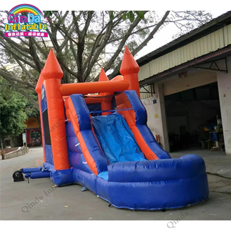 

7*4*4m Inflatable Bouncy Castle With Slide,0.5mm PVC Inflatable Princess Carriage Bed For Outdoor Playing