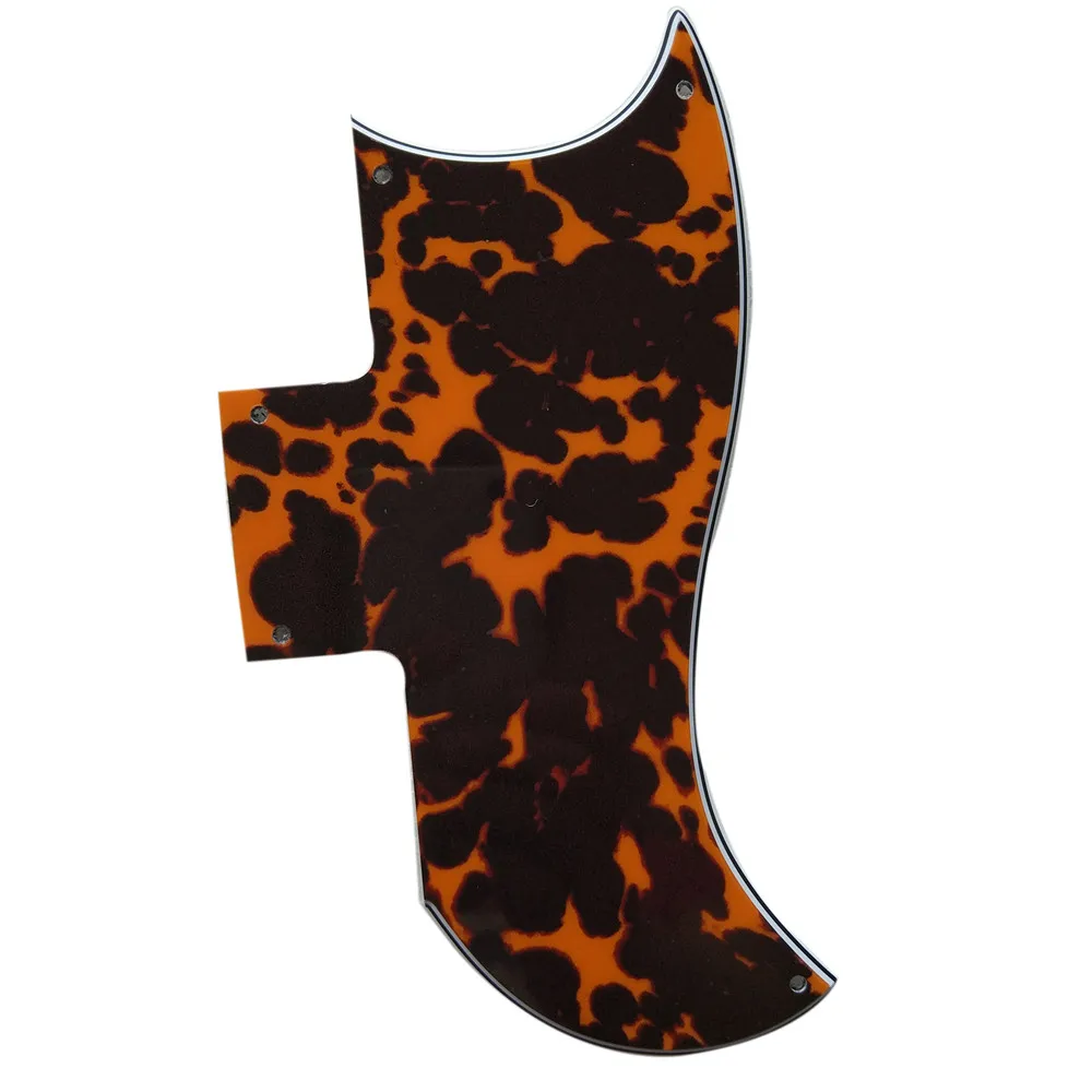 

Pleroo Custom Guitar pickgaurd - For 61 SG Guitar Pickguard Scratch Plate , 4 Ply Leopard Print