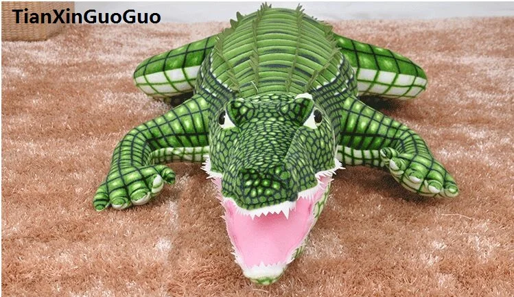 

about 100cm cartoon crocodile plush toy soft doll throw pillow toy birthday gift s0111