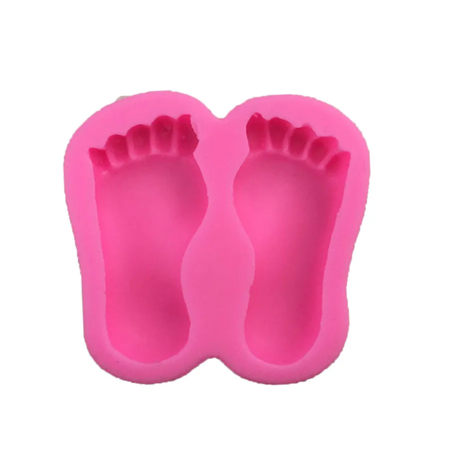 1PCS Foot Shape Food Grade Silicone Soap, Chocolate, Cake Silicone Cake Molds, Fondant Cake Decorate E634