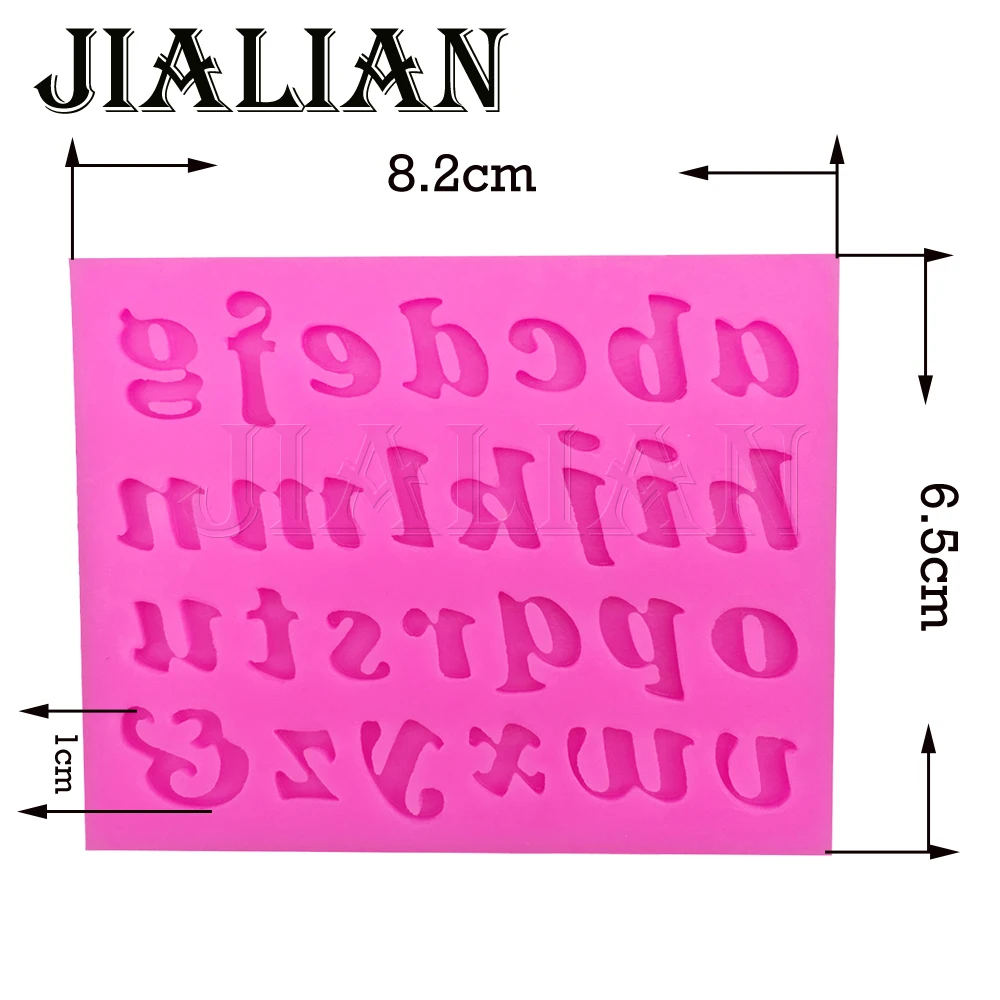 28 English letters form molde de silicone chocolate Party cake decorating tools DIY cookies fondant silicone mold T0181