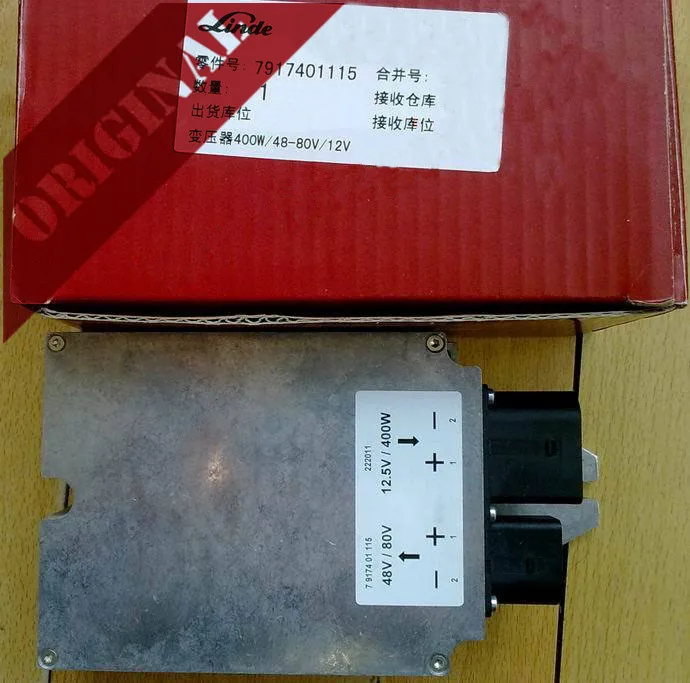 

Linde forklift genuine voltage transformer 7917401115 applicable to335 336 337 electric truck E16 E20 E25 E30 E35 E40 E48 P60Z