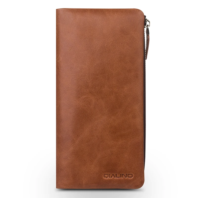QIALINO holster for iphone 7 & iPhone 7 plus Handmade Genuine Leather Wallet Case for iPhone 6s slots for cards 4.7/5.5 inch