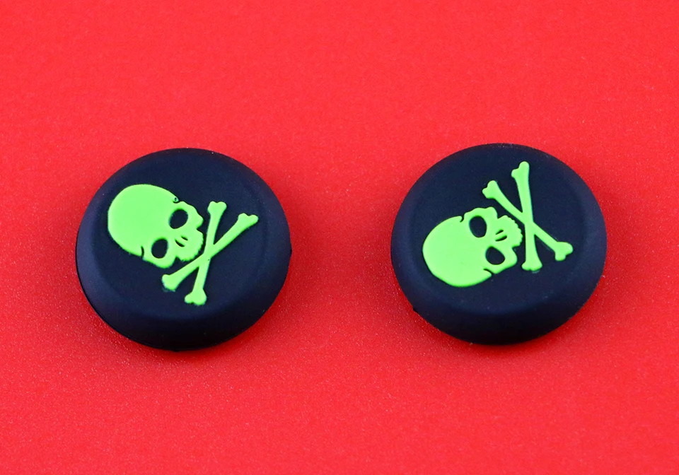 200pcs For XBOXONE XBOX360 Skull Head Silicone Thumb Grip Joystick Cap For PS 4 3 2 Controller 200PCS/LOT