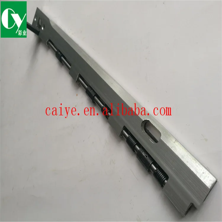 

2 PCS T-1304F gripper bar 10x15 T-Platen press printing machinery parts L:353MM