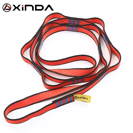 XINDA-cuerda de escalada profesional para exteriores, cuerda auxiliar de escalada, hamaca aérea de Yoga para descenso, equipo de eslinga con anillo de Margarita