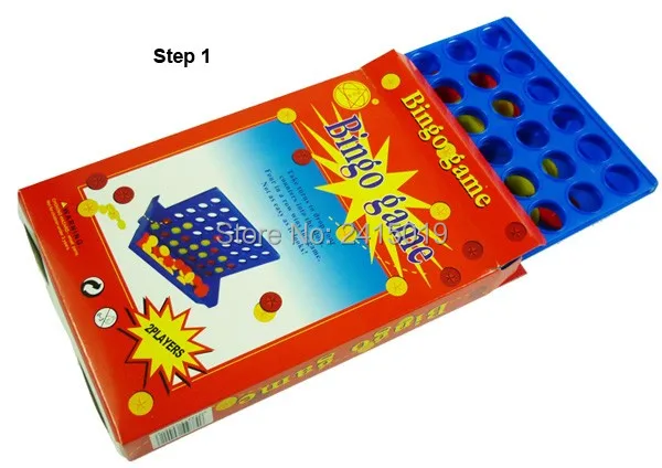 4-in-a-row M size four in a row line connecting bingo board game interactive intelligence children kids home travel party fun.