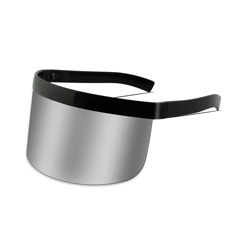 Oversize Shield Visor Sunglasses Festival Big Glasses Party Women Men Punk Fashion Sun Glasses 100 Anti UV400 One Piece Wrapped image 4